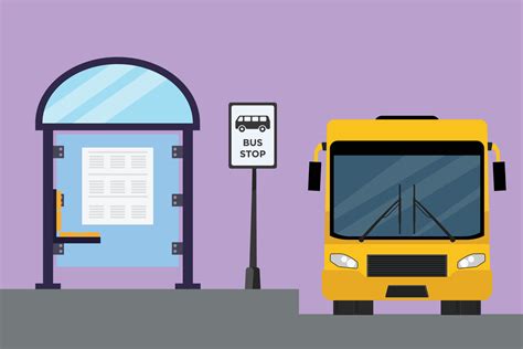 bus cartoon pics|bus stop cartoon images.